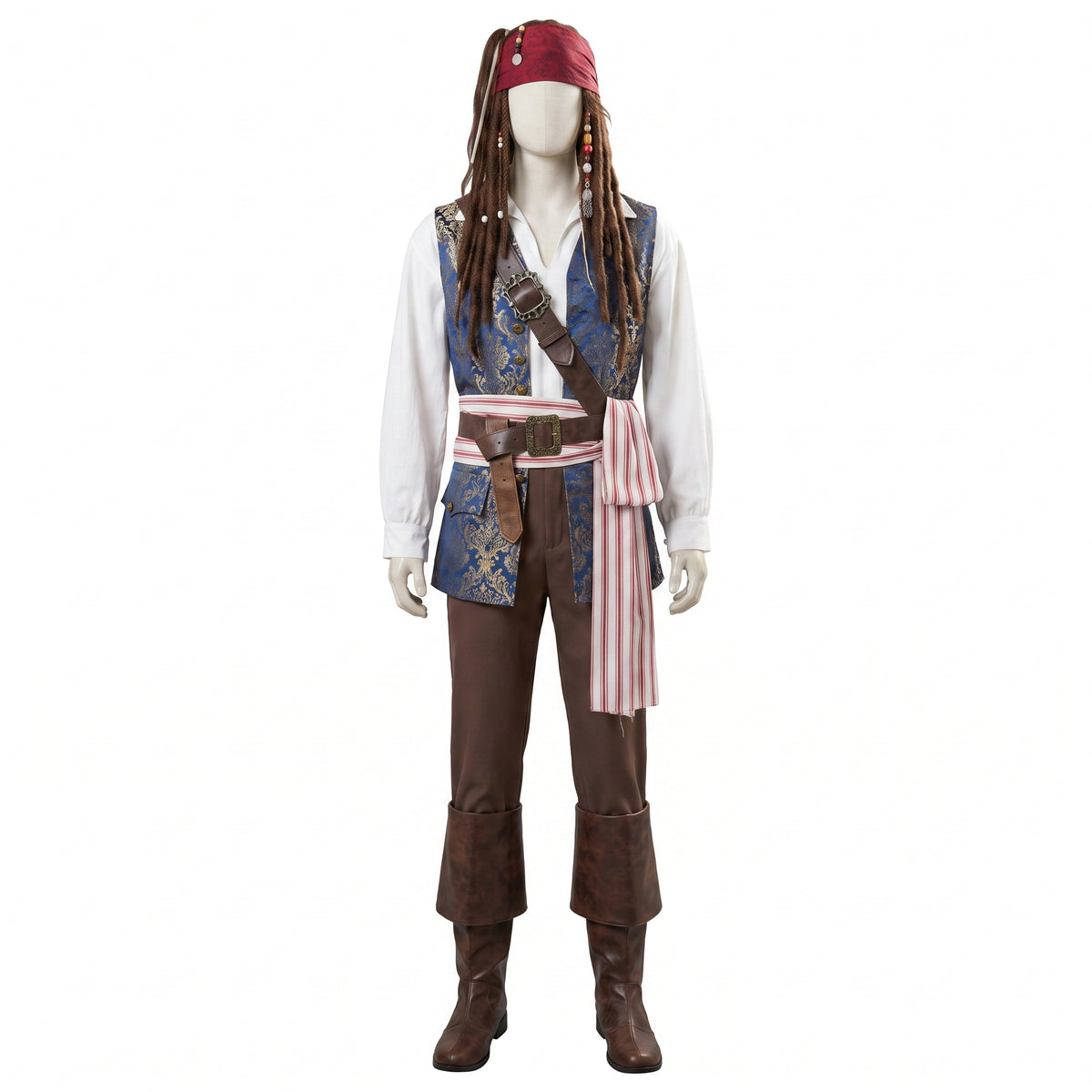 Men's Plus Size Jack Sparrow Halloween Costume - Pirates of the Caribbean