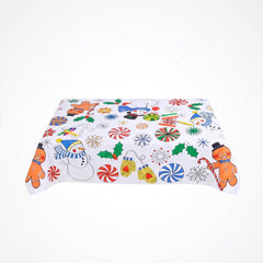 Peppermint Wonderland Christmas Coloring Table Cover