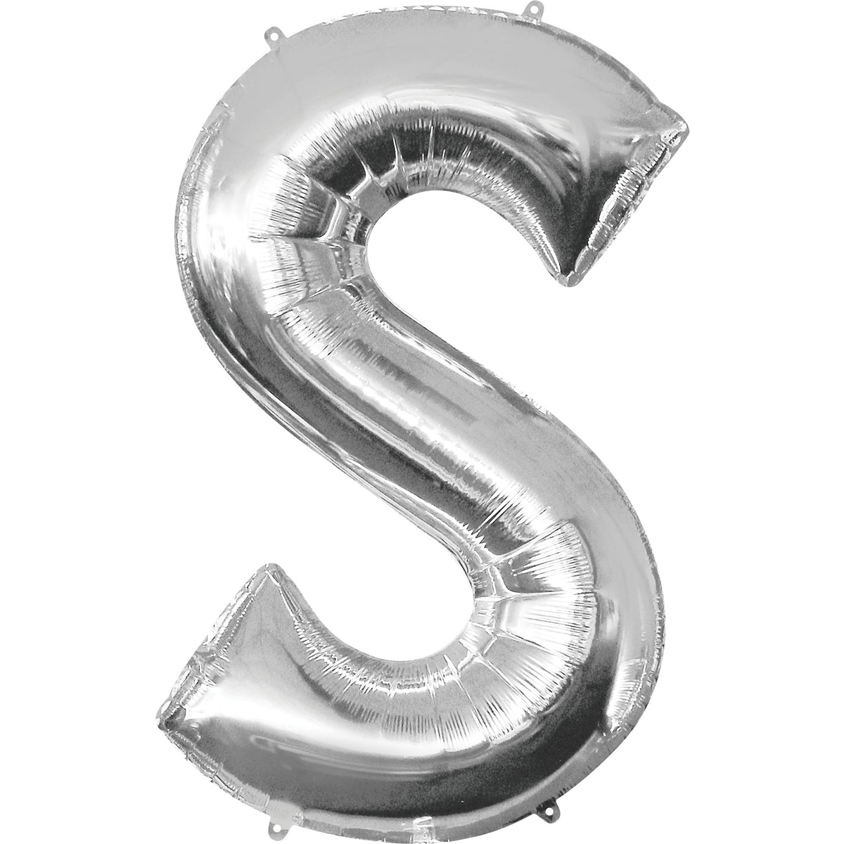 Silver Letter "S" Foil Super Shape Balloon