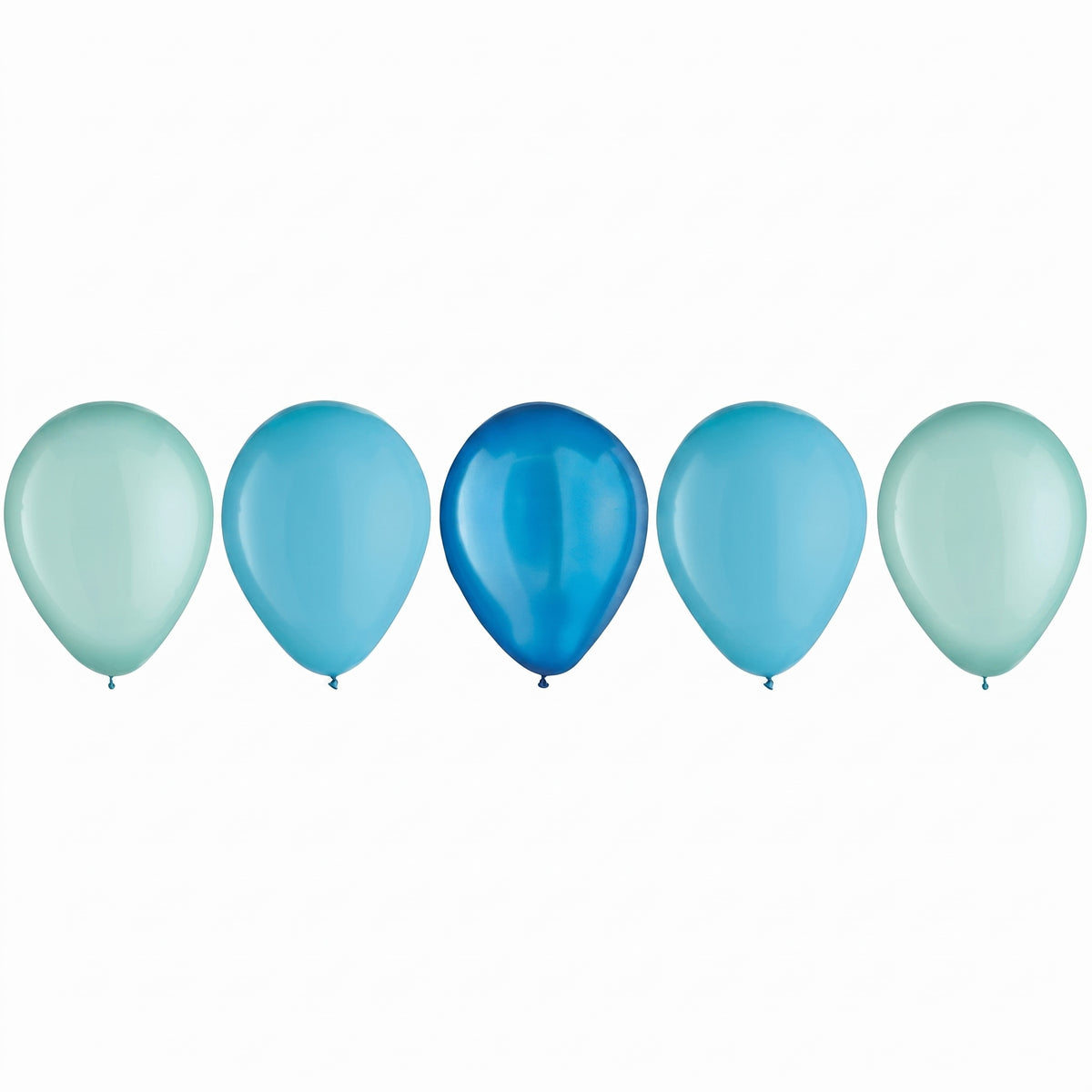 Aqua Blue Latex Balloons, 11-Inch, 15-Pack