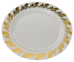 7.5 In. Gold Splash Design Plates | 10 Count