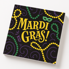 Good Times Mardi Gras Beverage Napkins - 5 In. X 5 In.