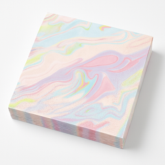 Pastel Marble Beverage Napkins