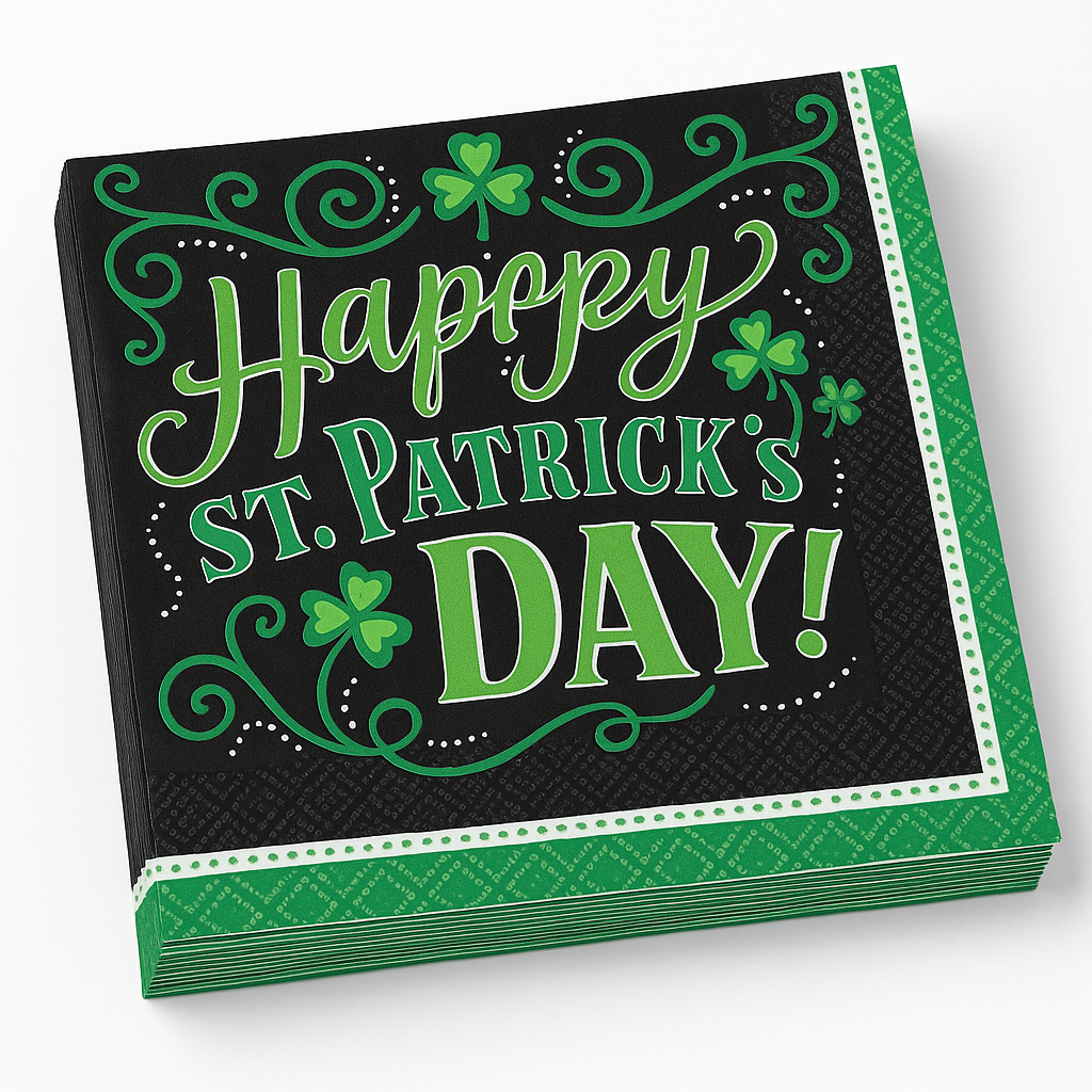 Clover Me Lucky St. Patrick‚Äôs Day Lunch Napkins - 6.5 In. x 6.5 In., 125-Pack