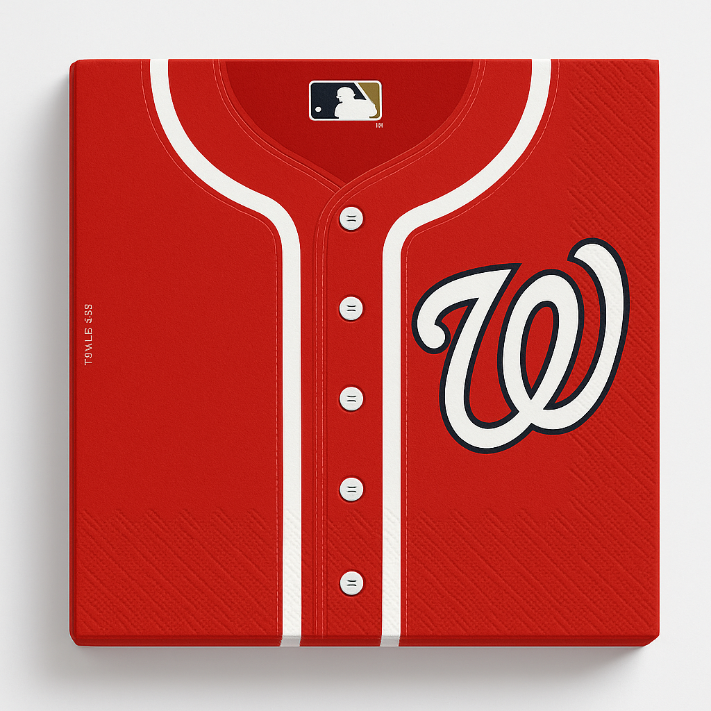 Washington Nationals Luncheon Napkins - 6.5 In. X 6.5 In.
