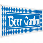 5FT Harvest Beer Garden Banner - Oktoberfest Fall Decor