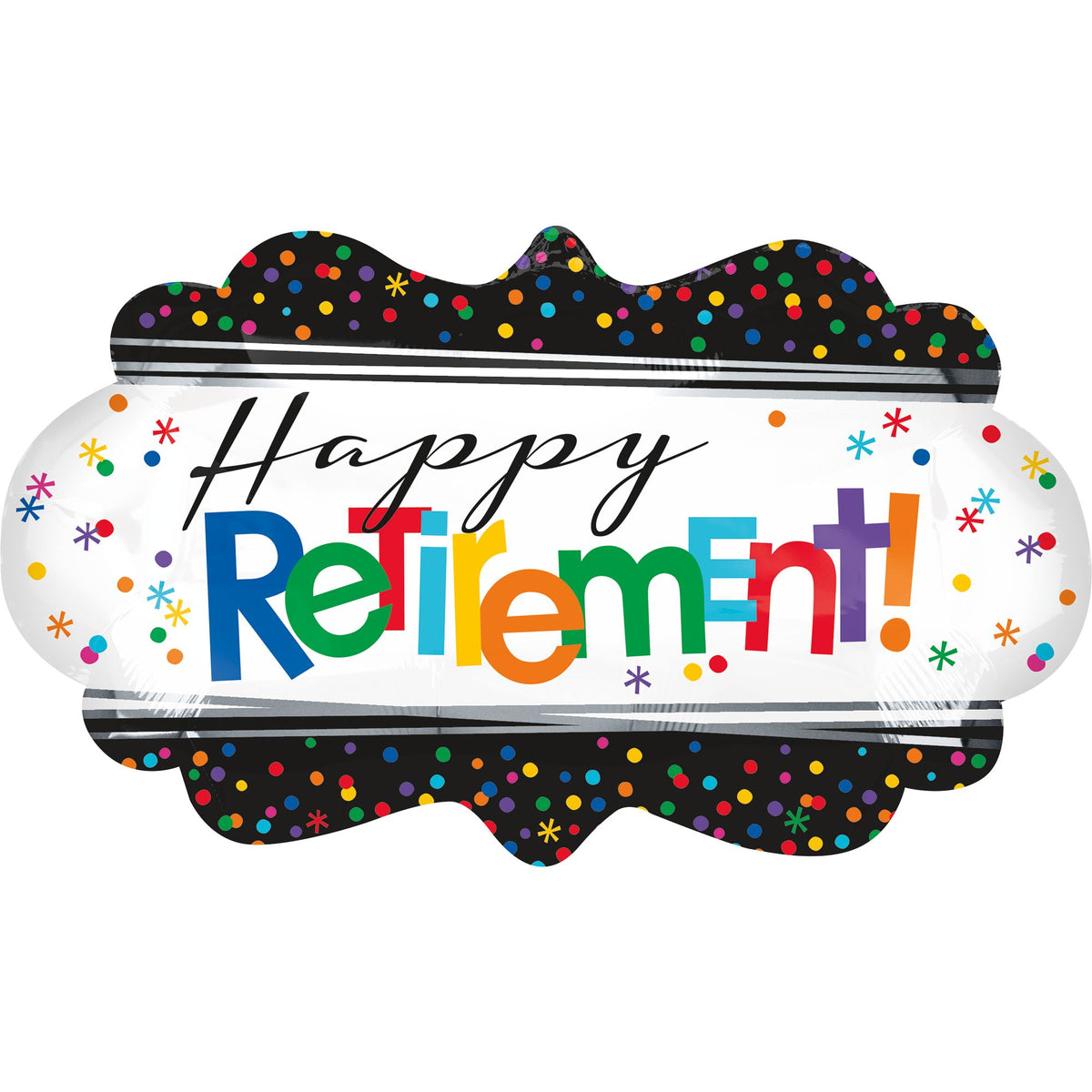 "Officially Retired" SuperShape Foil Balloon