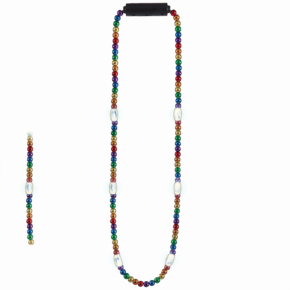 Rainbow Light-Up Bead Necklace