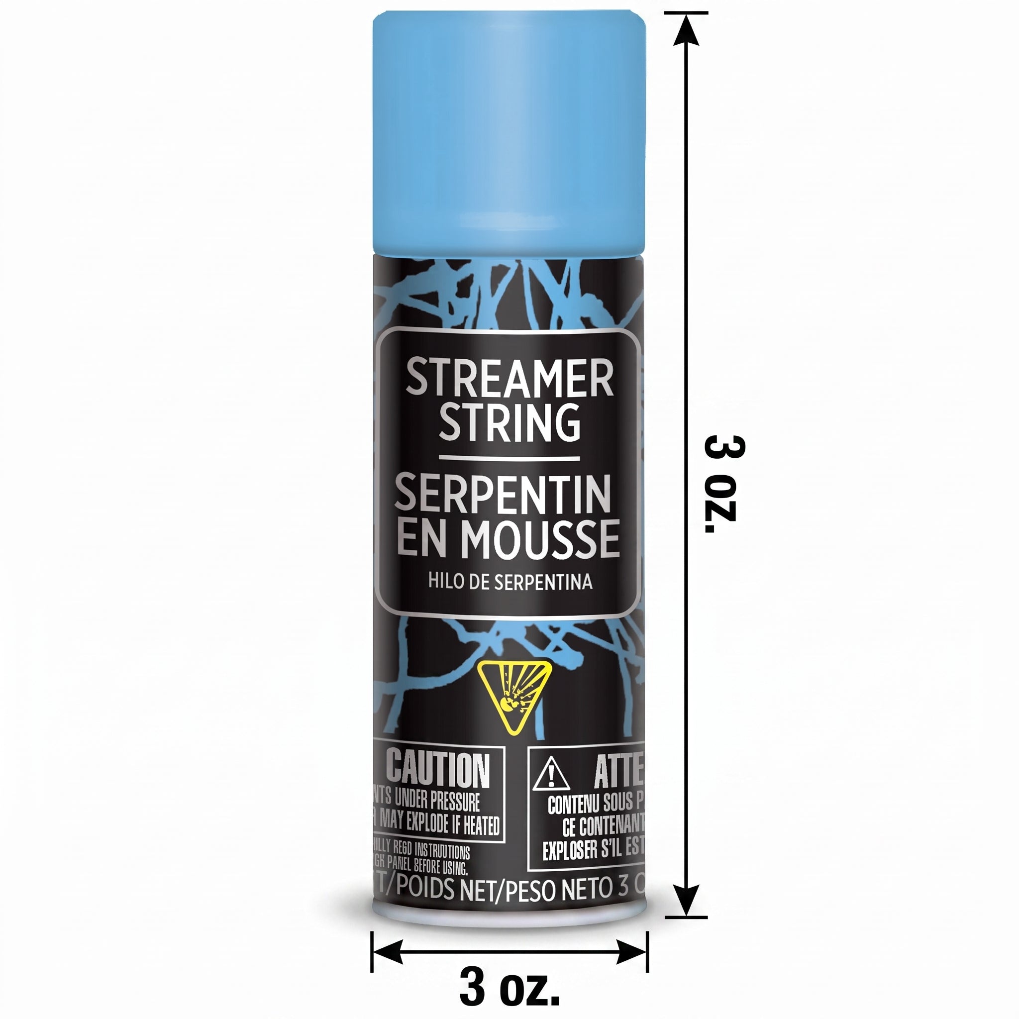 Light Blue Streamer String Spray - 3 oz