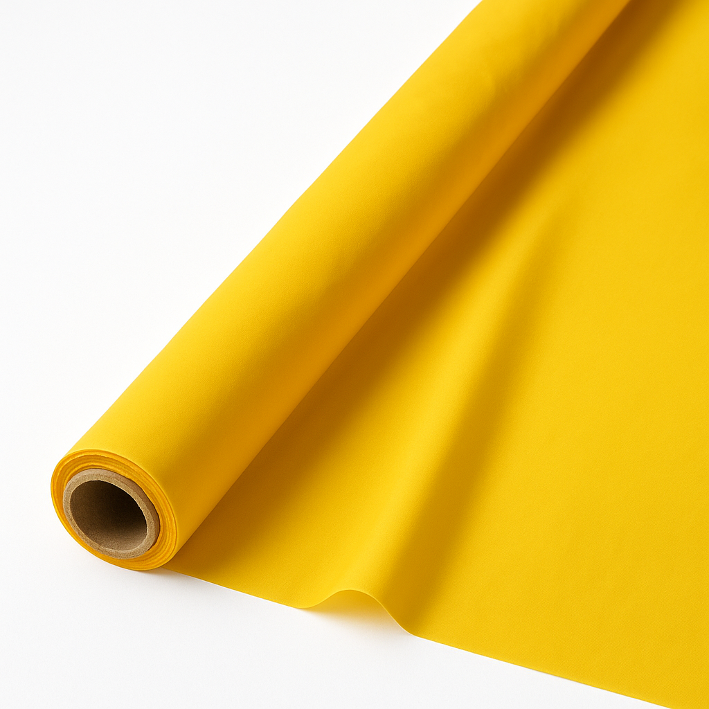 Vibrant Yellow Plastic Table Cover Roll - 40" x 100'