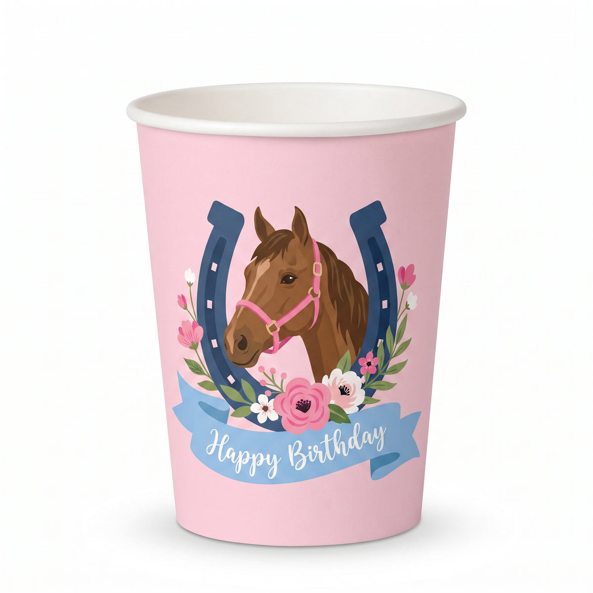 Saddle Up Western Birthday Paper Cups, 9 oz, 8 Pack