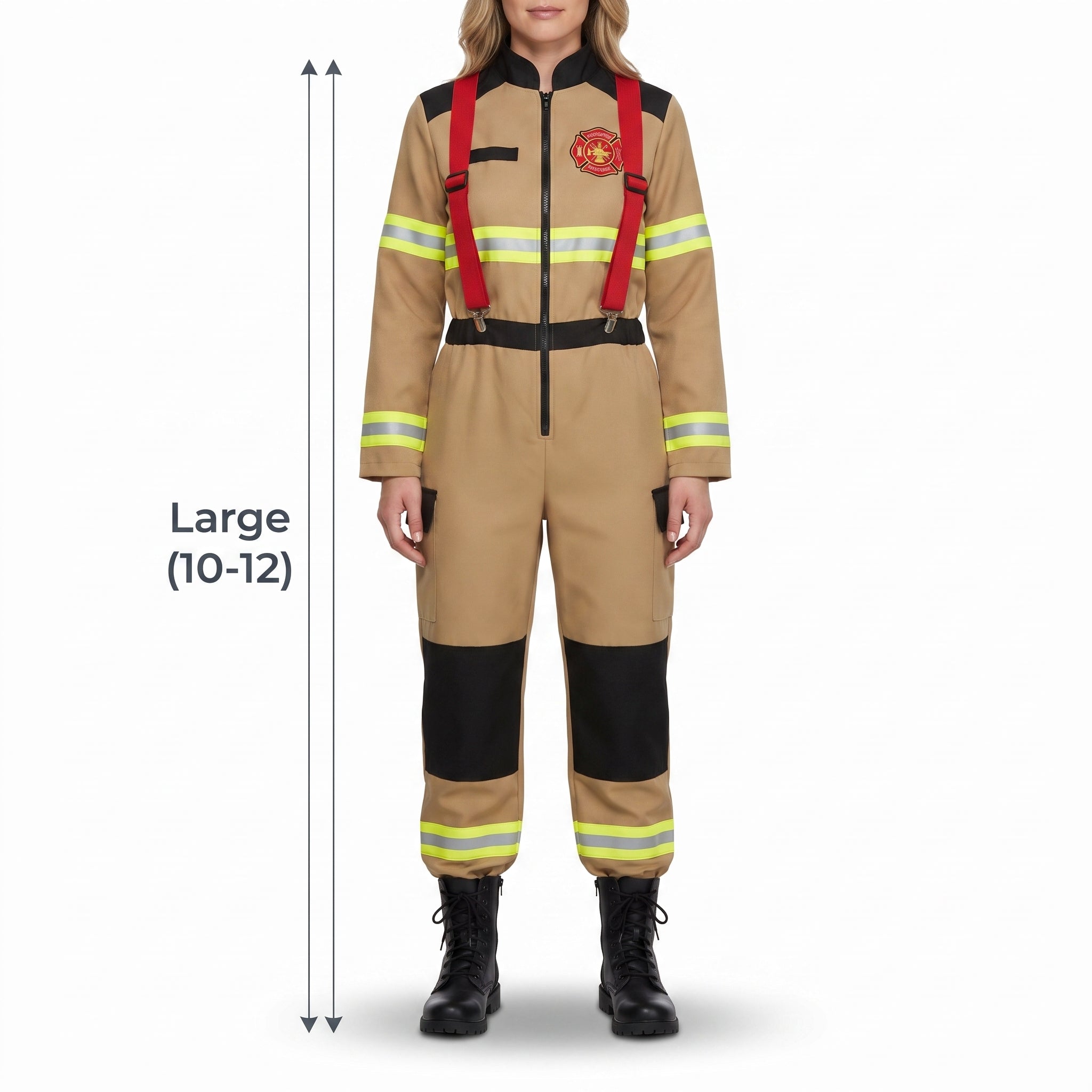 Women's Fiery Firefighter Halloween Costume