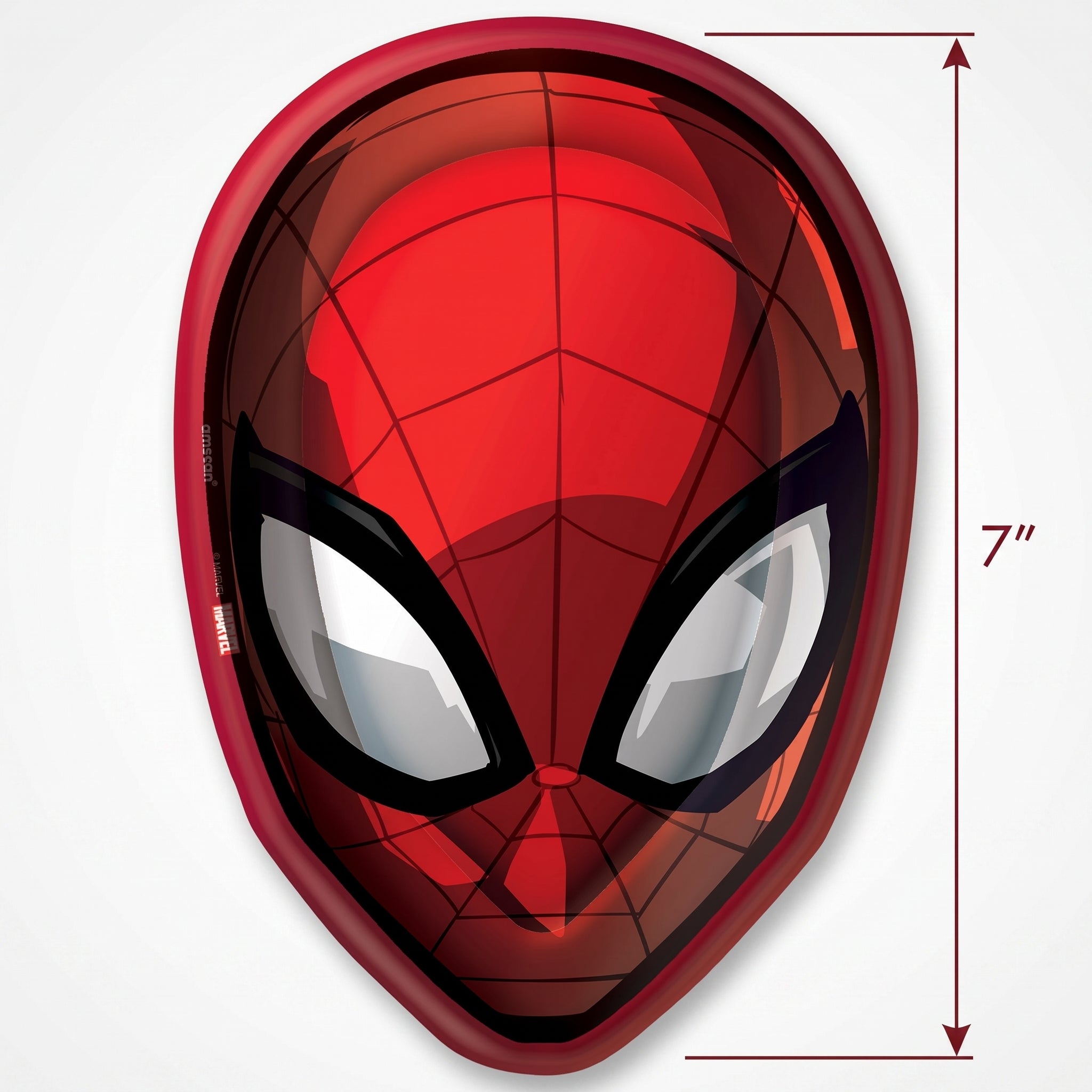 Spider-Man Webbed Wonder Shaped Paper Dessert Plates - 7 Inches, 8 Pack