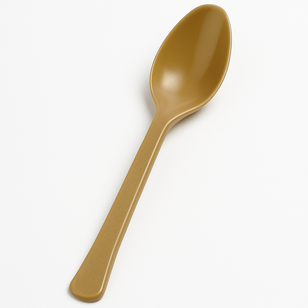 Gold Heavy-Duty Plastic Spoons - 7.5 in. - 50 Count