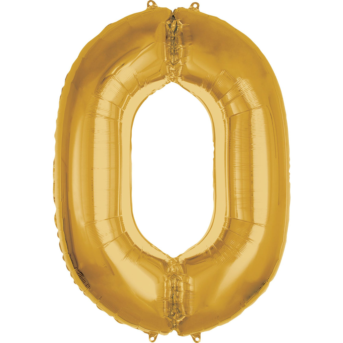 Gold Number 0 Foil Balloon - 50 Inch Metallic Celebration Decor