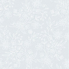 White Floral Plastic Table Covers | 12 Pack | 54 in. x 108 in.