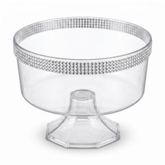Small Rhinestone Clear Plastic Trifle Container