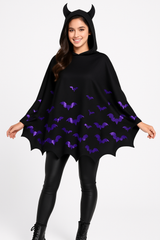 Halloween Bat Poncho Costume Accessory - One Size