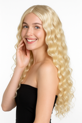 Long Blonde Curly Wig - Perfect for Halloween