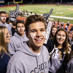White Face Paint Makeup for Team Spirit