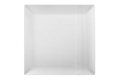 9 In. White Zen Design Plates | 10 Count