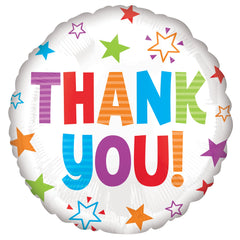 Colorful "Thank You" 18-Inch Foil Balloon