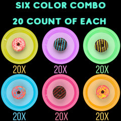 Unleashed - 9 In. Neon Assorted Color Plastic Plates - 60 Ct.