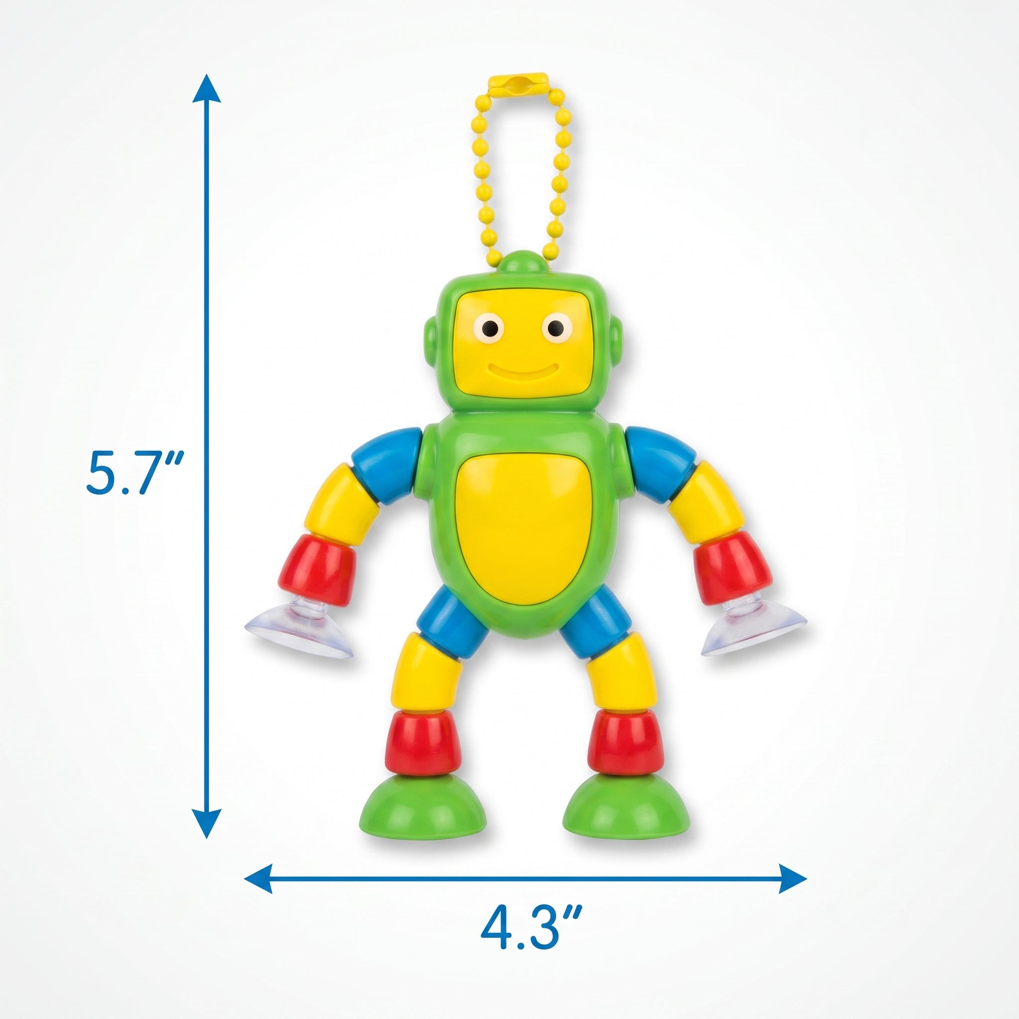 Colorful Robot Suction Cup Toy Favor