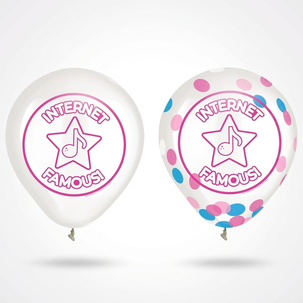Internet Famous Confetti Latex Balloons - 12" | 6 Count