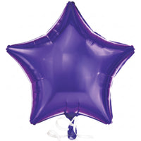 Purple Star Foil Balloon - 18"