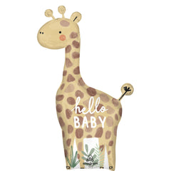 Soft Jungle Baby Giraffe Foil Balloon - 42"