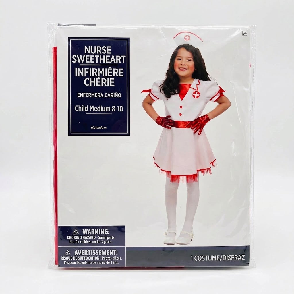 Girls' Halloween Nurse Costume - Child M (8-10)
