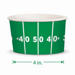 Football Field Treat Cups, 4-Inch, 8-Pack