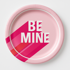 Retro Love Valentine‚Äôs Day Paper Plates - 6.75"