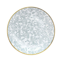 10 In. Roses Design Plastic Plates | 10 Count
