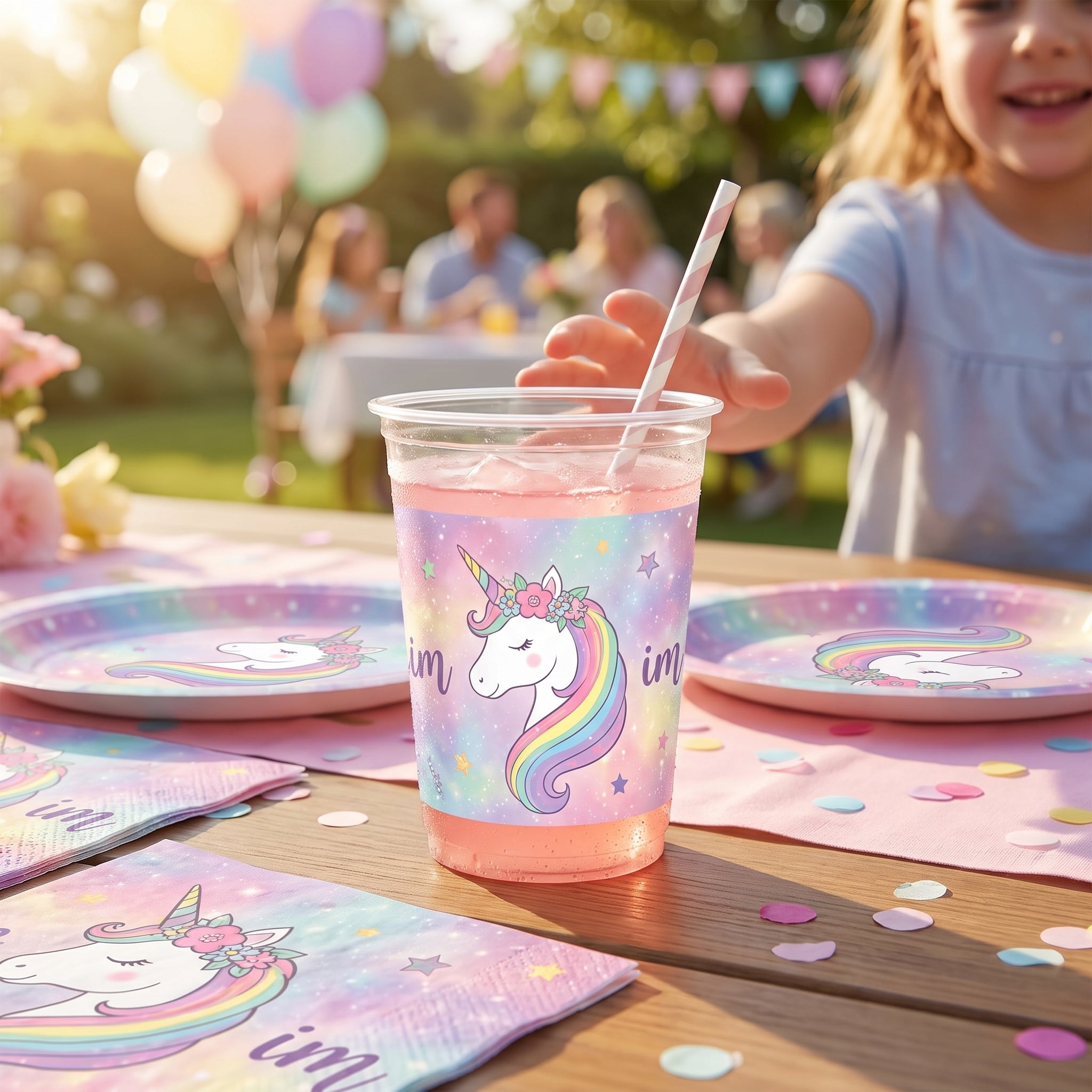 Enchanted Unicorn Plastic Favor Cup, 16 oz, Reusable Party Accessory