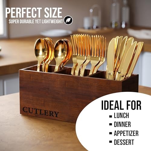 Exquisite Gold Classic Cutlery Combo | 120 Knives,120 Spoons, 240 Forks