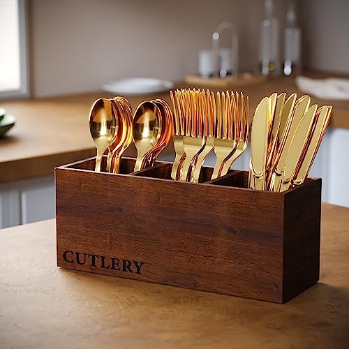 Exquisite Gold Classic Cutlery Combo | 120 Knives,120 Spoons, 240 Forks