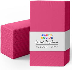 Cerise Guest Towel Napkins | 8 in. x 4 in. | 40 Ct.