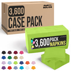 Lime Green Beverage Napkins | 4.75 in. x 4.75 in. | Case of 3600
