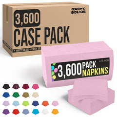 Pink Beverage Napkins | 4.75 in. x 4.75 in. | Case of 3600
