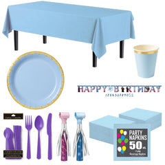 100 Pcs Frozen Base Birthday Party Kit - For 8 Guests