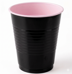 Jet Black 18oz Plastic Party Cups