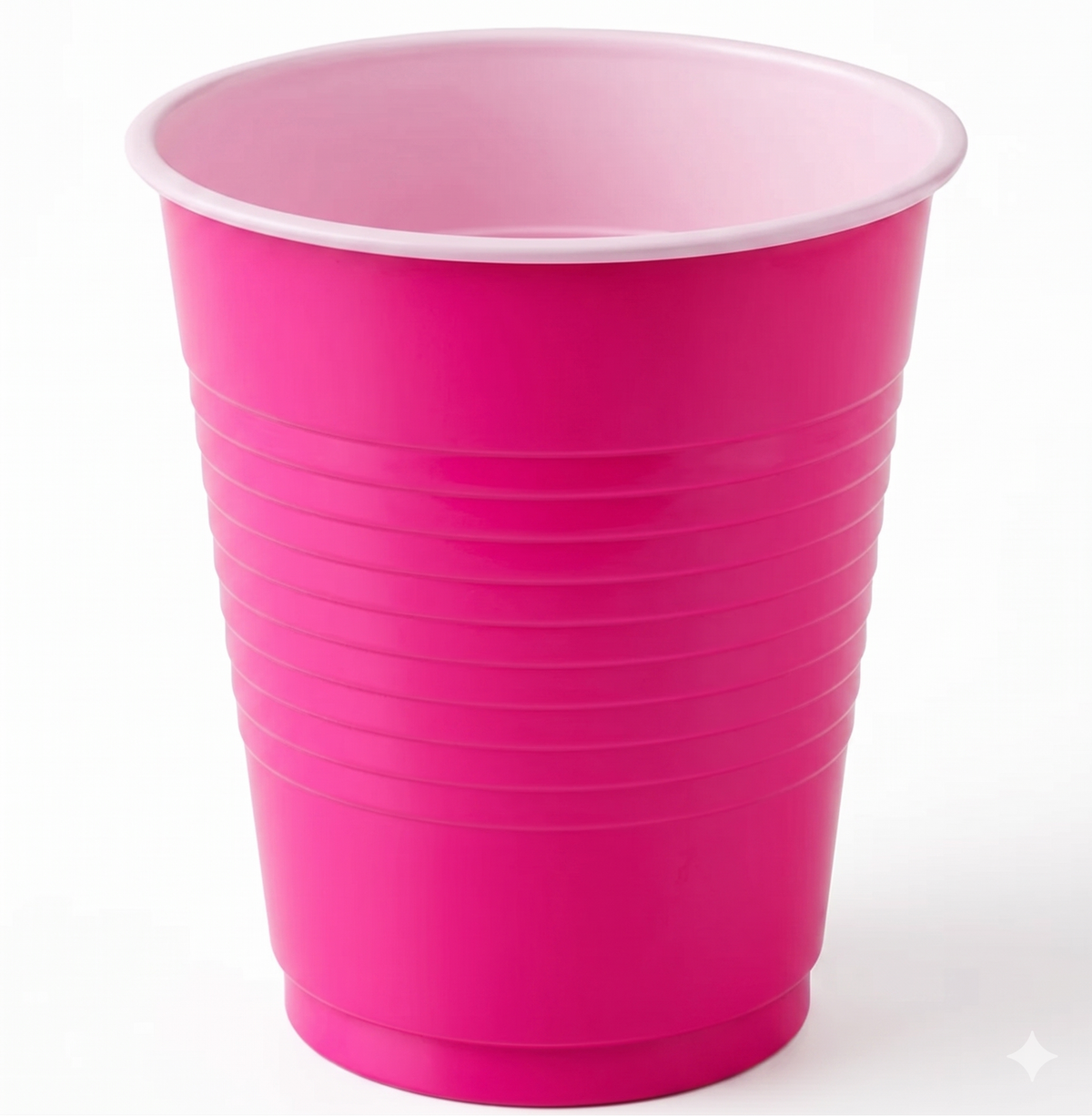 Bold Pink 18oz Plastic Party Cups