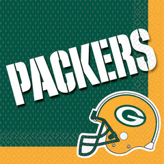 Green Bay Packers NFL Lunch Napkins - 6.5 In. x 6.5 In.