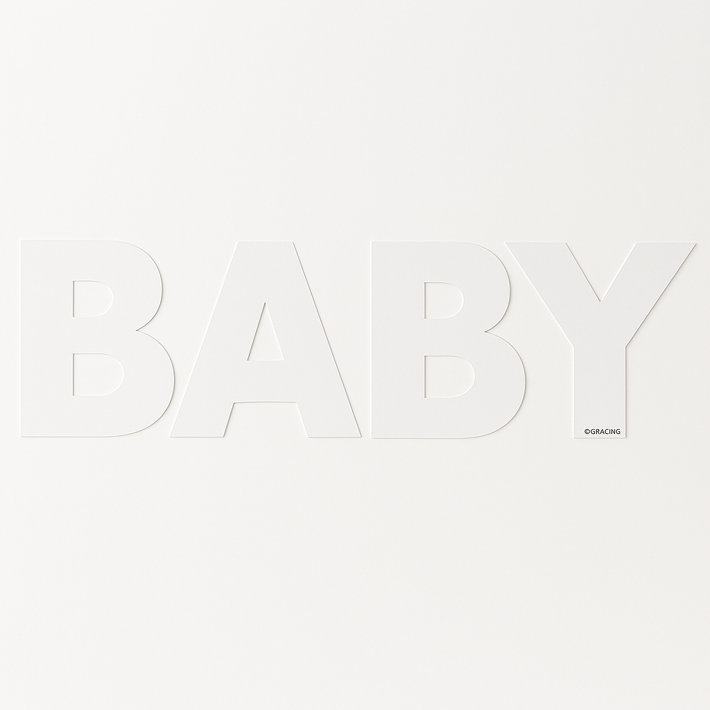 Ginger Ray "BABY" Grazing Board Platter for Baby Showers