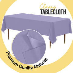 Premium Lavender Plastic Table Cover | 54 in. x 108 in.
