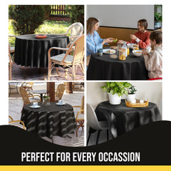 Premium 60" Round Black Table Cover