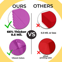 Premium Magenta Plastic Table Cover | 54 in. x 108 in.