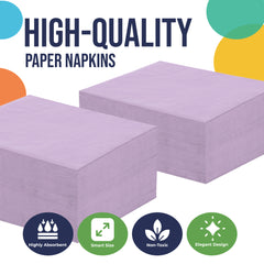 Lavender Luncheon Napkins - 6.75 in. | 100 Count